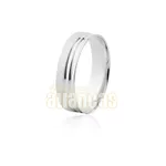 Par De Alianças De Ouro Branco 18k