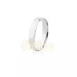 Par De Alianças De Ouro Branco 18k