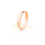 Alianças De Noivado e Casamento Em Ouro Rose 18k 0,750 Fa-11-r