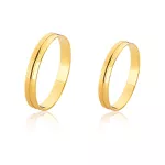 Alianças Diamantada de ouro 18k