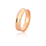 Alianças Côncava de Ouro Rose 18k