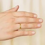 Par De Alianças De Ouro 18k