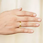 Lindas Alianças De Noivado e Casamento Em Ouro Amarelo 18k