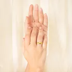Par De Alianças De Ouro Amarelo 18k