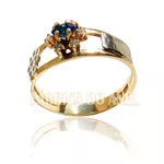 Anel De Formatura Feminino Em Ouro Amarelo 18k 0,750