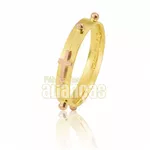 Anel Feminino Terço Em Ouro Amarelo 18k 0,750