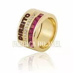 Anel De Formatura De Direito Em Ouro 18k