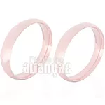 Alianças De Noivado e Casamento Em Ouro Rose