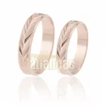 Alianças De Noivado e Casamento Em Ouro Rose