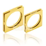 Par De Alianças De Ouro Amarelo 18k