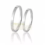 Alianças de Casamento Em Ouro Branco 18k 0,750 com 1,5mm