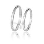 Alianças De Noivado e Casamento Em Ouro Branco 18k 0,750 