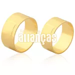 Alianças De Noivado e Casamento Em Ouro Amarelo 18k