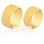 Aliança Larga Em Ouro 18k