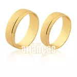 Alianças Em Ouro 18k Diamantada
