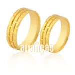 Alianças De Noivado e Casamento Em Ouro Amarelo 18k 