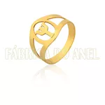 Anel De Formatura De Psicologia Em Ouro Amarelo 18k 0,750 Fa-pi-01