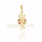 Pingente De Formatura De Artes Em Ouro Amarelo 18k 0,750 P-18