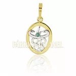 Pingente De Formatura De Fisioterapia Em Ouro Amarelo 18k 0,750 P-26
