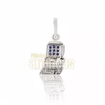 Pingente De Formatura De Informática Em Ouro Branco 18k 0,750 P-02-b