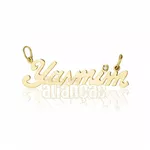 Pingente De Nome Em Ouro Amarelo 18k 0,750 Fa-p-152