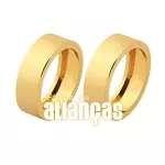 Alianças De Noivado e Casamento Em Ouro Amarelo 18k 