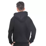 Blusa Moletom Infantil C/ Zíper Feminino Masculino Jaqueta Preto