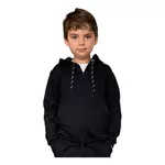 Blusa Moletom Infantil C/ Zíper Feminino Masculino Jaqueta Preto