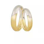 Linda Aliança Para Bodas Em Ouro 18k