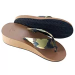 Chinelo de compensação Anabela, Unissex camuflado bege, compensação acima de 3 cm entre em contato pelo whatts 