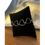 Pulseira Prata Corçao 