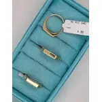 Anel ouro 18k trabalhado com as três cores do ouro 3g
