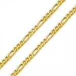 Colar ouro 18k 3 em 1 6mm 60cm 15g 