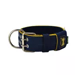 Coleira Para Cachorro Amorosso (azul marinho e amarelo)