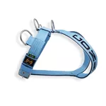 Peitoral Para Cachorro Personalizado Azul Claro e Preto