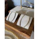 Brinco Ear Cuff Filete Zircônia Banhado a Ouro