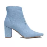 Bota Cano Curto - Lilian, Jeans Claro