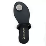 Rasteira Flat - Maya, Preto
