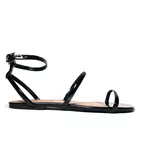 Rasteira Flat - Lucy, Preto.