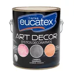 EUCATEX EFEITO CIMENTO QUEIMADO PEROLIZADO ROSE GOLD 3,7KG