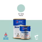 TINTA LATEX KEMTONE ACRILICO VERDE PISCINA 18L