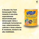 TINTA PISO DEMARCAÇÃO EMBORRACHADA VIA TECH AMARELO 3,6L