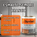 TINTA ESMALTE BRILHANTE SEMPRE BRANCO BASE SOLVENTE 900ML SUVINIL