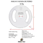 Anilha Pintada 15 Kg