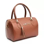 Bolsa Baú Feminina Helena Matelasse Caramelo