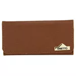 Kit Bolsa Baú Média e Carteira Lisa - Caramelo