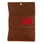 Kit Bolsa Baú Média e Carteira Lisa - Caramelo