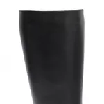 Bota Feminina Em Couro Montaria Cano Longo Detalhe Fivela Preta