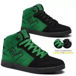 Tênis Skate Embarcadero X Preto e Verde - Landfeet