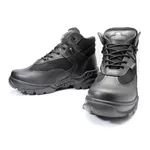 Bota Coturno Em Couro Militar Armata V-Max - Preto Liso + Meia Preta